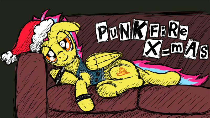 Size: 960x540 | Tagged: safe, artist:aprilfools, ponerpics import, oc, oc:punkfire, pegasus, pony, bootleg, bootleg pony, couch, image, laying on couch, png, solo, text