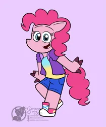 Size: 855x1016 | Tagged: safe, artist:serpanade-toons, derpibooru import, pinkie pie, anthro, earth pony, pony, clothes, female, g4, image, png, shoes