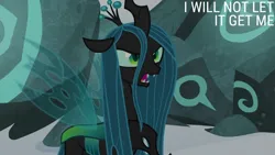 Size: 2000x1125 | Tagged: safe, derpibooru import, edit, edited screencap, editor:quoterific, screencap, queen chrysalis, frenemies (episode), image, png, solo