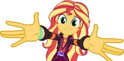 Size: 6075x3000 | Tagged: safe, artist:cloudy glow, derpibooru import, sunset shimmer, equestria girls, equestria girls series, how to backstage, spoiler:eqg series (season 2), image, png, simple background, solo, transparent background, vector