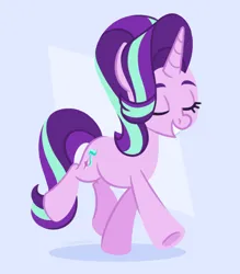 Size: 1046x1193 | Tagged: safe, artist:screamingrel, derpibooru import, starlight glimmer, pony, unicorn, eyes closed, female, horn, image, mare, png, solo, walking