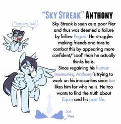 Size: 2002x2048 | Tagged: safe, artist:melodymelanchol, derpibooru import, ponified, pegasus, pony, comic:smosh in equin, anthony padilla, april fools, crying, dialogue, image, jpeg, male, simple background, smosh, solo, speech bubble, stallion, text, white background