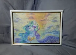 Size: 3877x2803 | Tagged: safe, artist:jsunlight, derpibooru import, alicorn, pony, craft, image, painting, png, solo, traditional art, watercolor painting