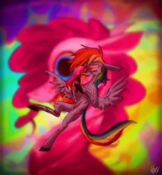 Size: 1743x1877 | Tagged: grimdark, artist:chortzykit, derpibooru import, pinkie pie, rainbow dash, earth pony, pegasus, pony, belly, blood, concave belly, crying, duo, g4, image, jpeg, thin
