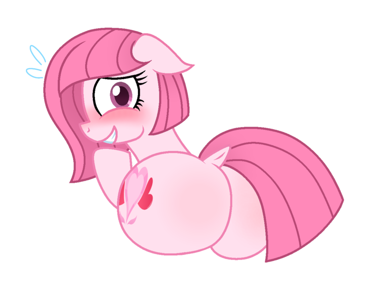 Size: 1313x1033 | Tagged: suggestive, artist:muhammad yunus, derpibooru import, oc, oc:annisa trihapsari, unofficial characters only, earth pony, pony, annibutt, blushing, butt, dock, embarrassed, female, floppy ears, grin, gritted teeth, huge butt, image, large butt, looking at you, looking back, looking back at you, mare, plot, png, simple background, smiling, smiling at you, solo, sweat, tail, teeth, transparent background