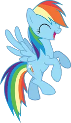 Size: 622x1080 | Tagged: safe, artist:iknowpony, derpibooru import, rainbow dash, pony, call of the cutie, g4, happy, image, png, simple background, solo, transparent background, vector
