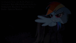 Size: 1280x720 | Tagged: safe, artist:spectra studios, derpibooru import, rainbow dash, fanfic:rainbow factory, angry, animated, eye twitch, fanfic art, image, rainbow factory dash, show accurate, webm