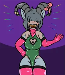 Size: 859x1000 | Tagged: safe, artist:lazerblues, derpibooru import, oc, oc:ariana, satyr, horns, image, latex, parent:arimaspi, png