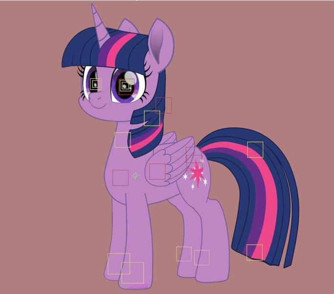 Size: 993x872 | Tagged: safe, artist:k. dale, derpibooru import, twilight sparkle, twilight sparkle (alicorn), alicorn, pony, female, g4, gray background, image, jpeg, looking at you, mare, movie accurate, simple background, solo