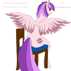Size: 6000x6000 | Tagged: safe, derpibooru import, oc, pegasus, chair, image, png, solo