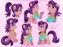 Size: 3200x2400 | Tagged: safe, artist:swasfews, derpibooru import, spoiled rich, earth pony, alternate hairstyle, image, jewelry, jpeg, necklace, ponytail, simple background, solo