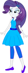 Size: 600x1554 | Tagged: safe, artist:invisibleink, artist:tylerajohnson352, derpibooru import, rarity, equestria girls, belt, clothes, dress, flats, g4, image, leggings, pants, png, shoes, simple background, skirt, transparent background, waistband