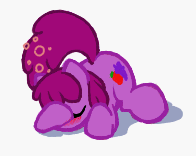 Size: 196x156 | Tagged: safe, artist:ajin, derpibooru import, berry punch, berryshine, earth pony, pony, drunk, female, image, inchworm animation, lying down, mare, picture for breezies, png, prone, simple background, sleeping, solo, white background
