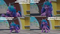 Size: 2000x1125 | Tagged: safe, derpibooru import, edit, edited screencap, editor:quoterific, screencap, izzy moonbow, g5, my little pony: make your mark, my little pony: make your mark chapter 2, have you seen this dragon?, image, png, solo