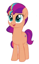Size: 2232x3600 | Tagged: safe, artist:ramixe dash, derpibooru import, sunny starscout, earth pony, pony, g5, female, g4, g5 to g4, generation leap, image, mare, movie accurate, png, simple background, solo, transparent background