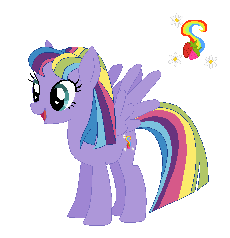 Size: 456x471 | Tagged: safe, artist:selenaede, artist:user15432, derpibooru import, rainbowberry, pegasus, pony, g3, base used, cutie mark, female, g4, generation leap, image, mare, multicolored hair, multicolored tail, open mouth, open smile, png, purple coat, rainbow hair, rainbow tail, simple background, smiling, solo, tail, transparent background