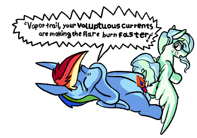 3197237 Suggestive Artistdinexistente Derpibooru Import Rainbow Dash Vapor Trail