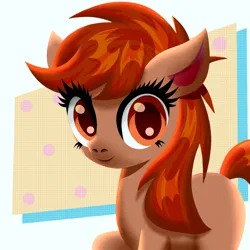 Size: 1000x1000 | Tagged: safe, artist:scandianon, derpibooru import, oc, unofficial characters only, earth pony, pony, female, image, jpeg, looking at you, mare, raised hoof, smiling