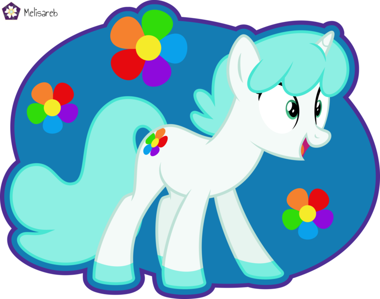 Size: 5080x4000 | Tagged: safe, artist:melisareb, derpibooru import, pony, unicorn, .svg available, absurd resolution, craftycorn, crossover, female, flower, horn, image, mare, open mouth, png, poppy playtime, shrunken pupils, simple background, smiling critters, solo, transparent background, vector