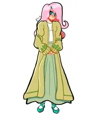 Size: 650x800 | Tagged: safe, artist:foxnoobb, artist:foxxhueee, derpibooru import, fluttershy, human, clothes, dress, female, humanized, image, looking at you, png, simple background, solo, white background