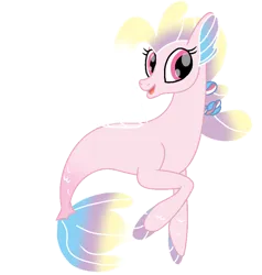 Size: 760x800 | Tagged: safe, artist:fedethedox2121, derpibooru import, seapony (g4), g5, destiny (g5), female, g4, g5 to g4, generation leap, image, open mouth, png, simple background, solo, transparent background