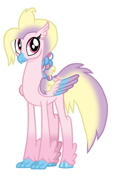 Size: 704x1064 | Tagged: safe, artist:fedethedox2121, derpibooru import, classical hippogriff, hippogriff, g5, classical hippogriffied, colored hooves, colored wings, destiny (g5), female, g4, g5 to g4, generation leap, hippogriffied, image, png, simple background, solo, species swap, transparent background, wings