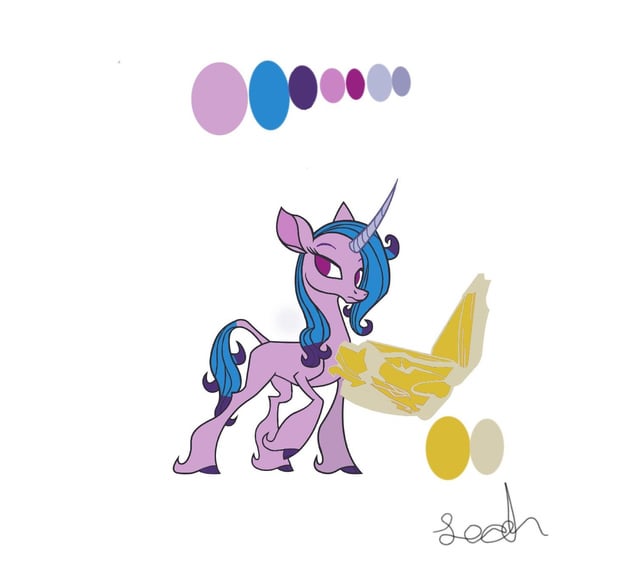 Size: 640x566 | Tagged: safe, artist:speedyakaleah, derpibooru import, fhtng th§ ¿nsp§kbl, izzy moonbow, oleander (tfh), classical unicorn, unicorn, them's fightin' herds, g5, book, cloven hooves, community related, female, horn, image, jpeg, leonine tail, palette swap, recolor, simple background, solo, unshorn fetlocks, white background