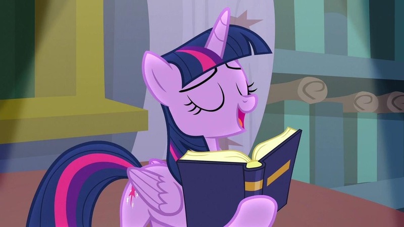 Size: 1200x675 | Tagged: safe, derpibooru import, screencap, twilight sparkle, twilight sparkle (alicorn), alicorn, book, eyes closed, image, jpeg, solo, that pony sure does love books