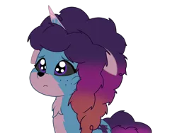 Size: 1024x768 | Tagged: safe, artist:bluemario11, derpibooru import, were-pony, g5, female, image, misty brightdawn, png, pouting, sad eyes, simple background, solo, transparent background