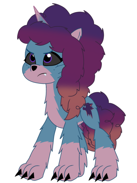 Size: 768x1024 | Tagged: safe, artist:bluemario11, derpibooru import, were-pony, g5, countershading, female, image, misty brightdawn, png, simple background, solo, transparent background