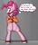 Size: 1684x2000 | Tagged: suggestive, artist:june34rd, derpibooru import, pinkie pie, earth pony, pony, armbinder, ballgag, balloonbutt, bipedal, bondage, bondage gear, butt, dock, female, femsub, g4, gag, image, looking back, mare, pinkiesub, plot, png, simple background, solo, solo female, spreader bar, straitjacket, submissive, tail