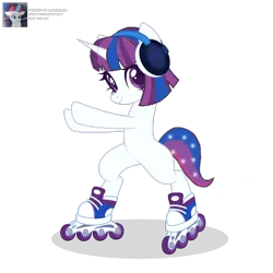Size: 3600x3600 | Tagged: safe, artist:ramixe dash, derpibooru import, pony, unicorn, g5, base used, bipedal, cassette jam, female, g4, g5 to g4, generation leap, horn, image, mare, png, signature, simple background, text, transparent background, watermark