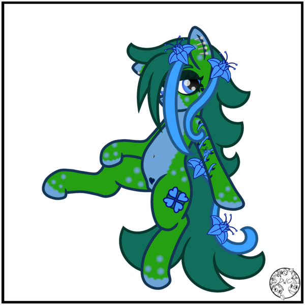 Size: 2000x2000 | Tagged: safe, artist:dice-warwick, derpibooru import, oc, oc:sapper tablature, unofficial characters only, original species, pony, fallout equestria, fallout equestria: dance of the orthrus, belly button, belly piercing, ear piercing, eyebrows, face tattoo, fanfic art, female, flower, flowing mane, flowing tail, heart, image, leg tattoo, long mane, long tail, mare, messy mane, messy tail, mirage pony, piercing, png, poison joke, poison joke flower, pubic tattoo, simple background, solo, spots, tail, tattoo, transparent background