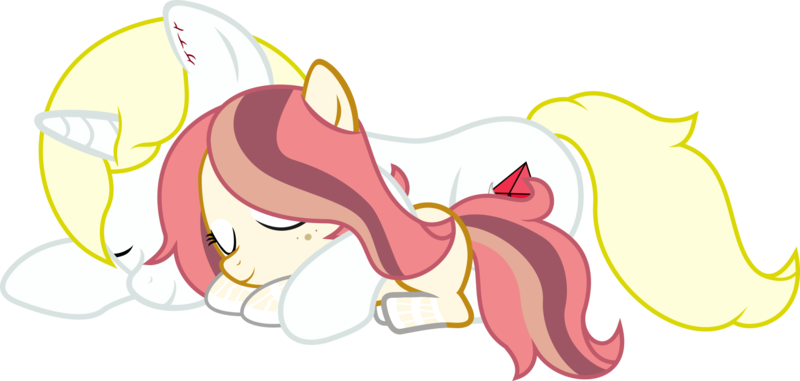 Size: 1788x852 | Tagged: safe, artist:thunderboltx33, ponerpics import, oc, unofficial characters only, pony, cuddling, female, filly, image, mare, png