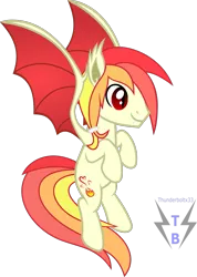 Size: 971x1365 | Tagged: safe, artist:thunderboltx33, ponerpics import, oc, unofficial characters only, bat pony, pony, image, male, png, stallion