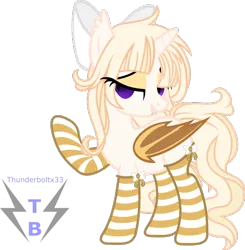 Size: 538x549 | Tagged: safe, artist:thunderboltx33, ponerpics import, oc, unofficial characters only, pony, clothes, female, image, mare, png, socks, striped socks