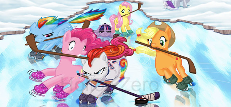 Size: 1891x878 | Tagged: safe, ponerpics import, ponybooru import, applejack, fluttershy, pinkie pie, rainbow dash, rarity, twilight sparkle, hockey, ice hockey, ice skates, ice skating, image, png, sports