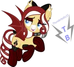 Size: 759x685 | Tagged: safe, artist:thunderboltx33, ponerpics import, oc, unofficial characters only, pony, choker, clothes, female, image, mare, png, socks