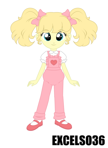 Size: 1535x2104 | Tagged: safe, alternate version, artist:excelso36, derpibooru import, molly williams, human, g1, clothes, diaper, diaper under clothes, image, looking at you, png, signature, simple background, smiling, smiling at you, solo, transparent background