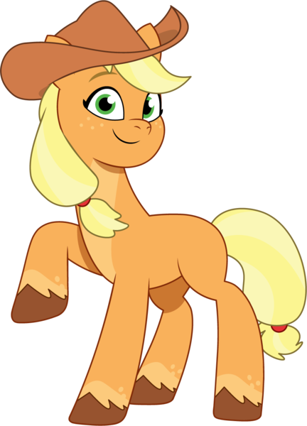 Size: 937x1300 | Tagged: safe, artist:prixy05, derpibooru import, applejack, earth pony, pony, g5, my little pony: tell your tale, applejack's hat, cowboy hat, female, g4, g4 to g5, generation leap, hat, image, mare, png, simple background, solo, transparent background, vector