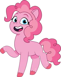Size: 946x1179 | Tagged: safe, artist:prixy05, derpibooru import, pinkie pie, earth pony, pony, g5, my little pony: tell your tale, female, g4, g4 to g5, generation leap, image, mare, png, simple background, solo, transparent background, vector
