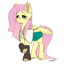 Size: 5000x5000 | Tagged: safe, artist:oblupik, derpibooru import, fluttershy, pegasus, pony, absurd resolution, blushing, female, image, lidded eyes, mare, partially open wings, png, simple background, solo, transparent background, unshorn fetlocks, wings