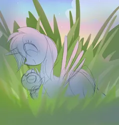 Size: 1604x1691 | Tagged: safe, artist:sparjechkaa, derpibooru import, pony, commission, family, female, filly, foal, grass, image, jpeg, ych sketch, your character here