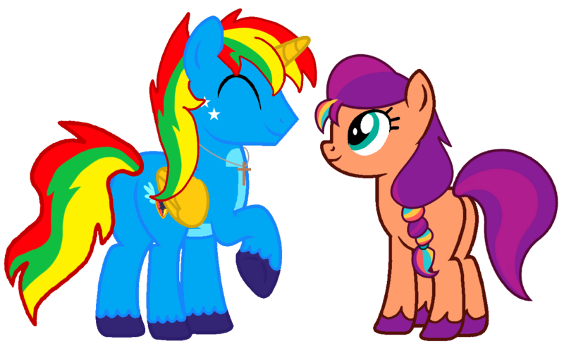 Size: 1258x772 | Tagged: safe, artist:shieldwingarmorofgod, derpibooru import, sunny starscout, oc, oc:shield wing, alicorn, earth pony, pony, g5, female, g4, g5 to g4, generation leap, image, male, mare, png, shipping, simple background, stallion, straight, transparent background