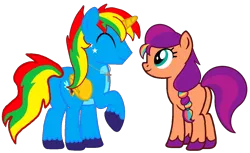 Size: 1258x772 | Tagged: safe, artist:shieldwingarmorofgod, derpibooru import, sunny starscout, oc, oc:shield wing, alicorn, earth pony, pony, g5, female, g4, g5 to g4, generation leap, image, male, mare, png, shipping, simple background, stallion, straight, transparent background