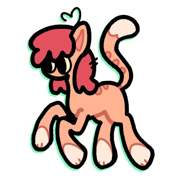 Size: 2048x2048 | Tagged: safe, artist:starrymysteryy, derpibooru import, oc, unofficial characters only, cat, cat pony, original species, pony, cat tail, female, image, jpeg, mare, paws, simple background, solo, tail, white background