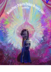 Size: 1024x1449 | Tagged: safe, artist:wolfiedrawie, derpibooru import, octavia melody, earth pony, pony, bipedal, clothes, dress, eyes closed, halo, image, in memoriam, in memory, jpeg, melodicpony, paper, sheet music, solo, turned head