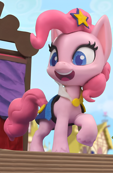 Size: 705x1080 | Tagged: safe, derpibooru import, edit, edited screencap, screencap, pinkie pie, earth pony, pony, fashion failure, my little pony: pony life, my little pony: stop motion short, cute, g4, image, png, smiling