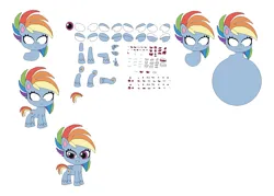 Size: 1773x1273 | Tagged: safe, derpibooru import, rainbow dash, pegasus, my little pony: pony life, character builder, g4, image, png