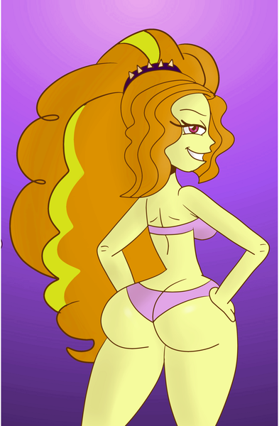 Size: 2349x3584 | Tagged: suggestive, artist:scobionicle99, derpibooru import, adagio dazzle, equestria girls, adagio dat-azzle, ass, big hair, bikini, bikini babe, breasts, butt, buttcrack, clothes, cropped, female, g4, gradient background, hand on hip, hands on thighs, huge butt, image, large butt, looking at you, my little pony equestria girls: rainbow rocks, pink swimsuit, png, rear view, seductive, seductive look, sexy, sideboob, solo, solo female, swimsuit, the ass was fat, thick, thighs, thunder thighs, wide hips
